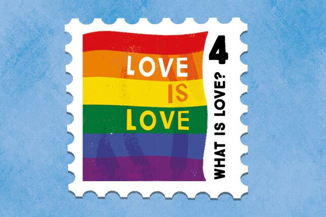 SONNENTOR Gewürzadventkalender - Türchen 4: Eine Regenbogenfahne mit der Aufschrift Love is Love! | © SONNENTOR