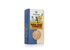 A photo of a pack Adios Salt! Vegetable mix spicy. On the package, a pepperoni and a carrot are pushing away the salt.