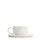 The photo shows a white SONNENTOR porcelain melange cup with saucer for a quantity of 150 ml!